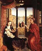 WEYDEN, Rogier van der St Luke Drawing the Portrait of the Madonna oil painting on canvas